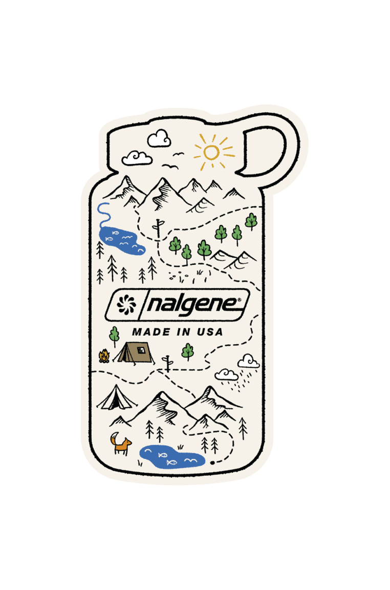 Nalgene Bottle Map Sticker | 7ASM3